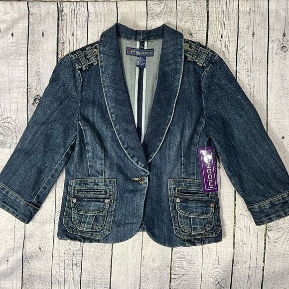 BACCINI Jean Jacket  - Picture 1 of 4